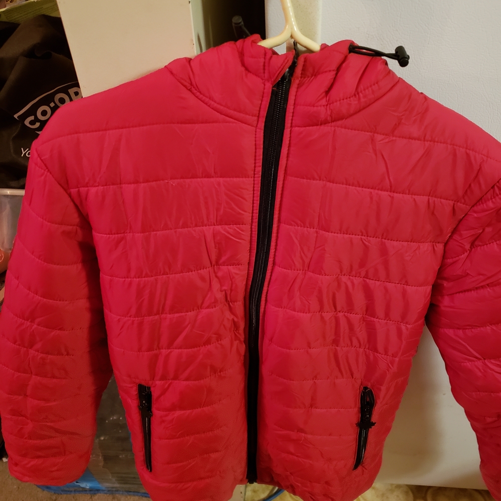 Women's Red Puffer Jacket